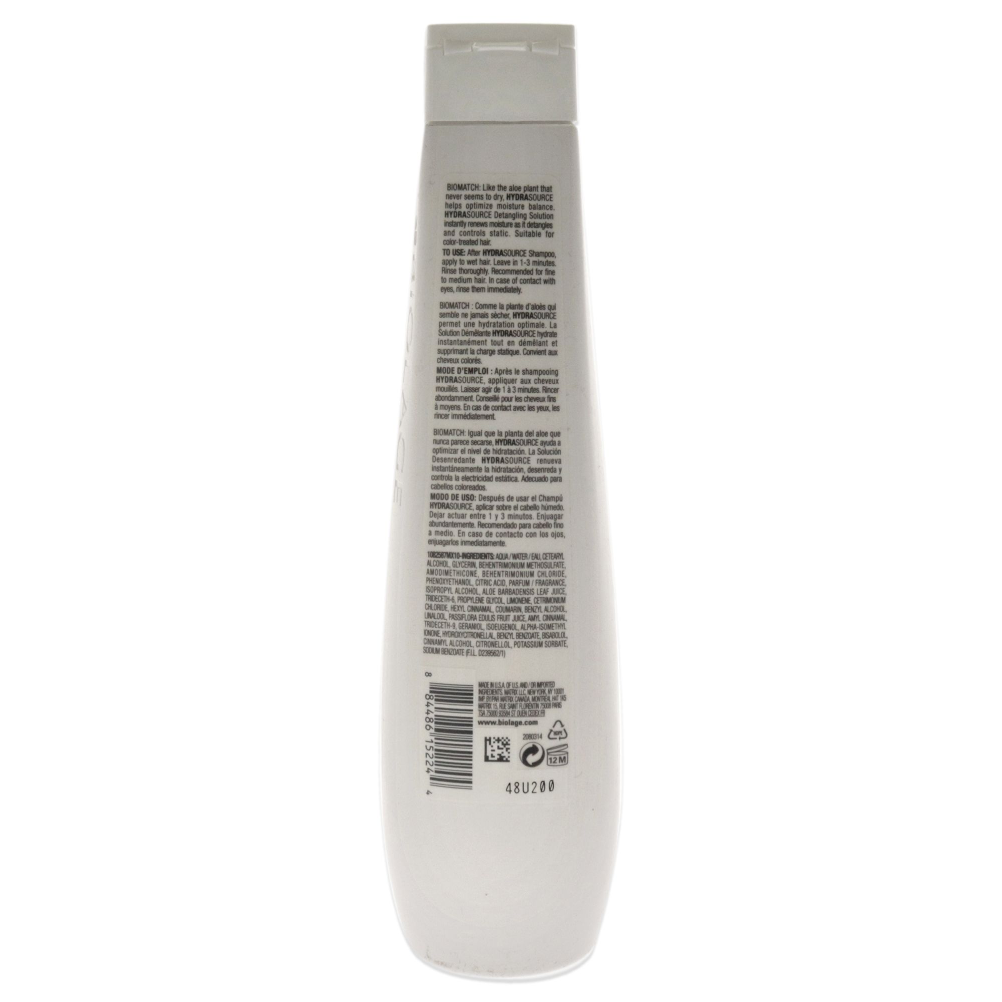 Biolage HydraSource Detangling Solution by Matrix for Unisex - 13.5 oz Detangler