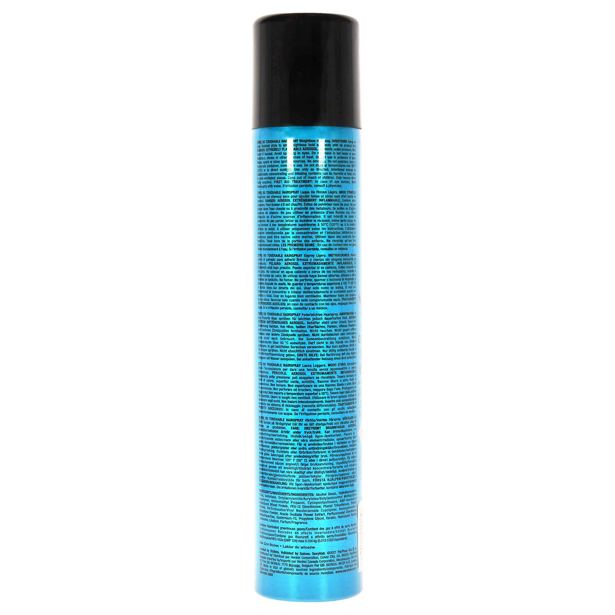 Healthy Sexy Hair So Touchable Hair Spray by Sexy Hair for Unisex - 9 oz Hair Spray