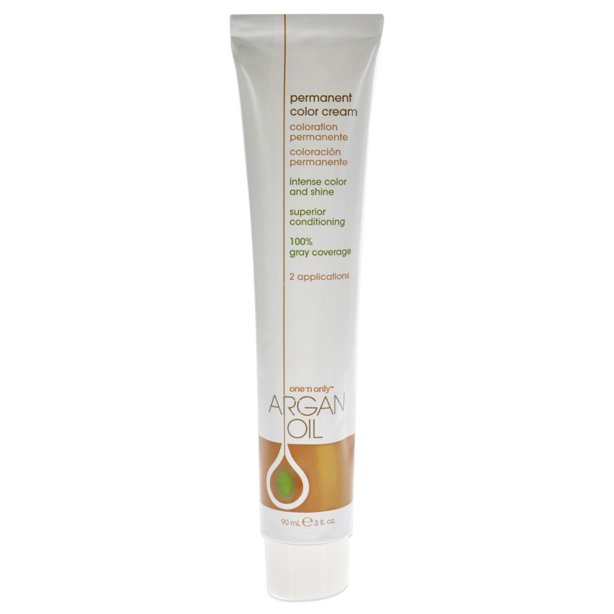 Argan Oil Permanent Color Cream - 8S Light Sand Blonde by One n Only for Unisex - 3 oz Hair Color